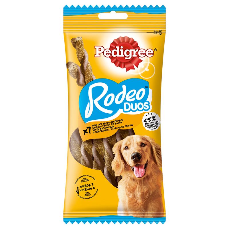 Pedigree Rodeo Duos Pollo Bacon 123g Snack per Cane Pedigree Rodeo Duos Pollo Bacon 123g Snack per Cane